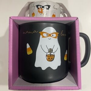 Mama Boo and Baby Boo Halloween Ghost Mug Set of 2 a cup mom and a cup for child